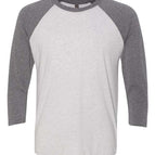 Premium Heather Sleeves/ Heather White Body / XS