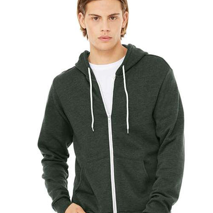 Unisex Sponge Fleece Full-Zip Hoodie Sweatshirt