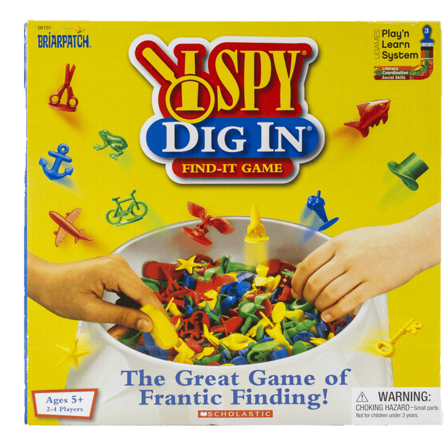 I Spy Dig in Find it Game sold by RQC Supply Canada an arts and craft store located in Woodstock, Ontario