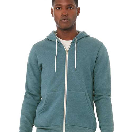 Unisex Sponge Fleece Full-Zip Hoodie Sweatshirt
