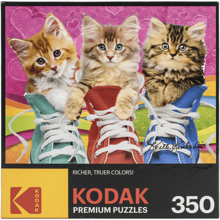 Kodak Sneaky Kats puzzle by Cra-Z-Arts made on high quality board sold by RQC Supply Canada an arts and craft hobby store located in Woodstock, Ontario