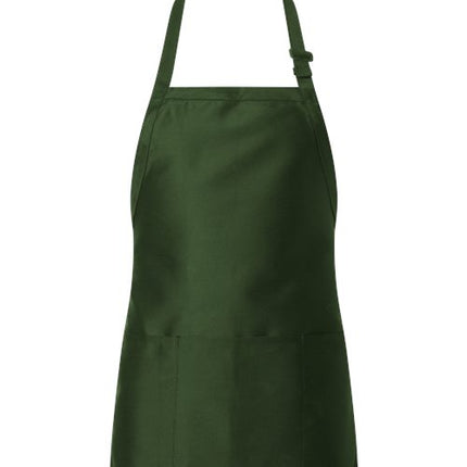 Full-Length Apron with Pouch Pocket