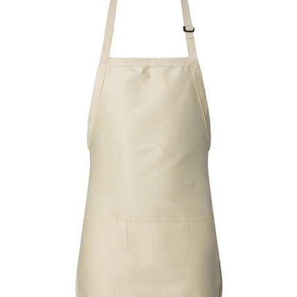 Full-Length Apron with Pouch Pocket