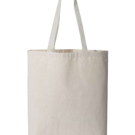 11L Canvas Tote with Contrast-Color Handles