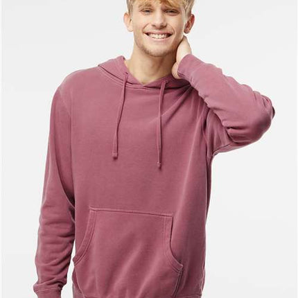 Unisex Midweight Pigment-Dyed Hooded Sweatshirt