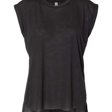 Women’s Flowy Rolled Cuffs Muscle Tee