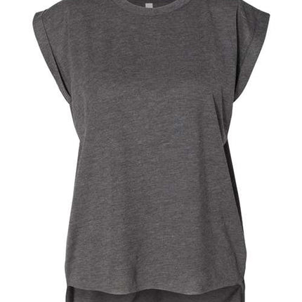 Women’s Flowy Rolled Cuffs Muscle Tee