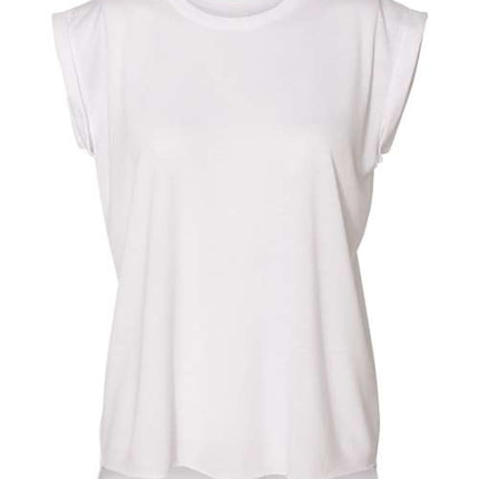 Women’s Flowy Rolled Cuffs Muscle Tee