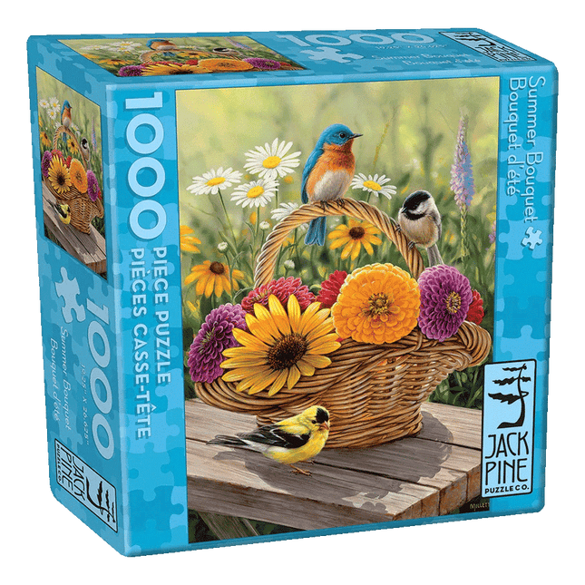 Jack Pine Summer Bouquet Puzzle sold by RQC Supply Canada an arts and craft store located in Woodstock, Ontario