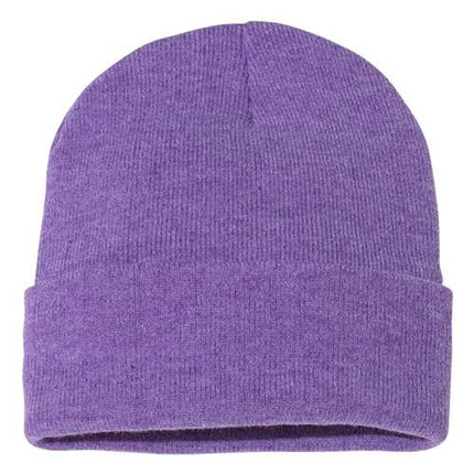 12" Solid Cuffed Beanie