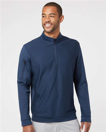 Men's Performance Textured Quarter-Zip Pullover