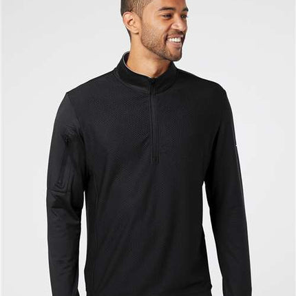 Men's Performance Textured Quarter-Zip Pullover