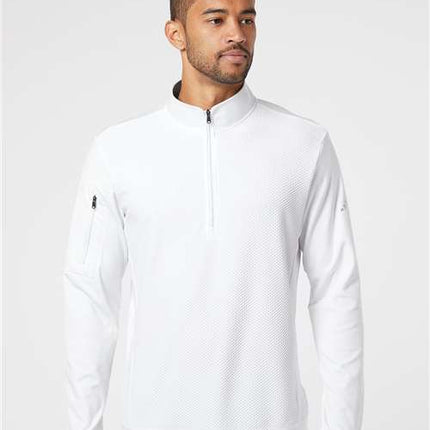 Men's Performance Textured Quarter-Zip Pullover