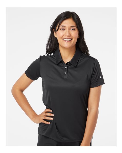 Adidas Women's 3-Stripes Shoulder Polo - A325