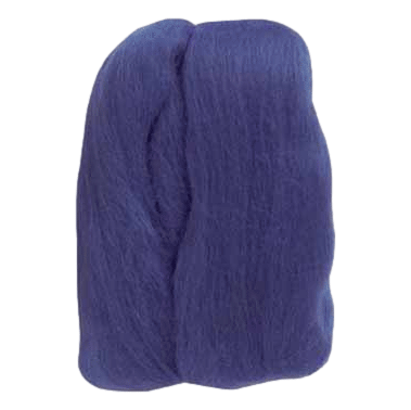 Off White Roving Wool made by Clover sold by RQC Supply Canada an arts and craft store located in Woodstock, Ontario showing blue colour