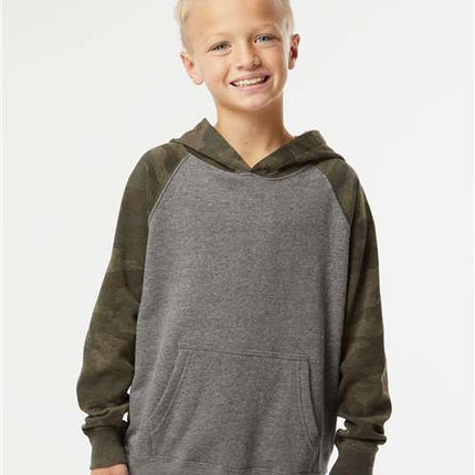 Youth Lightweight Special Blend Raglan Hooded Sweatshirt