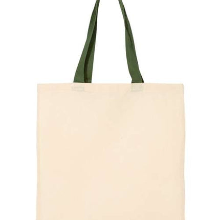 Economical Tote with Contrast-Color Handles