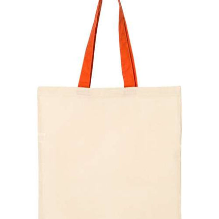 Economical Tote with Contrast-Color Handles