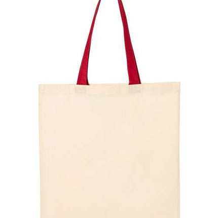 Economical Tote with Contrast-Color Handles
