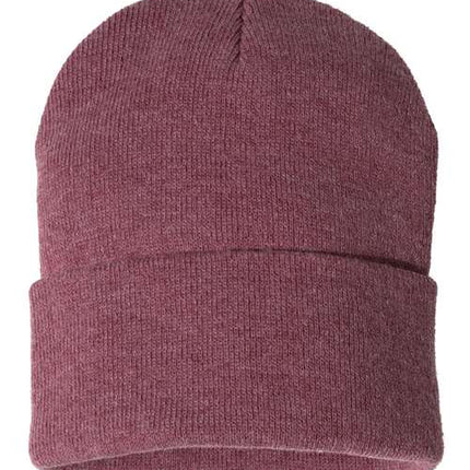 12" Solid Cuffed Beanie