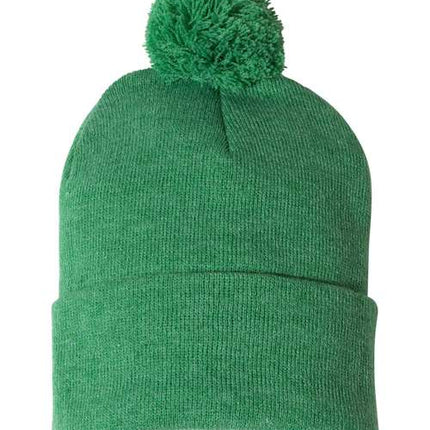 12" Pom-Pom Cuffed Beanie