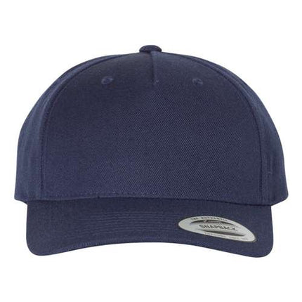 YP Classics Premium Five-Panel Curved Bill Snapback Cap - 6789M