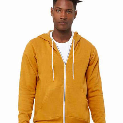 Unisex Sponge Fleece Full-Zip Hoodie Sweatshirt