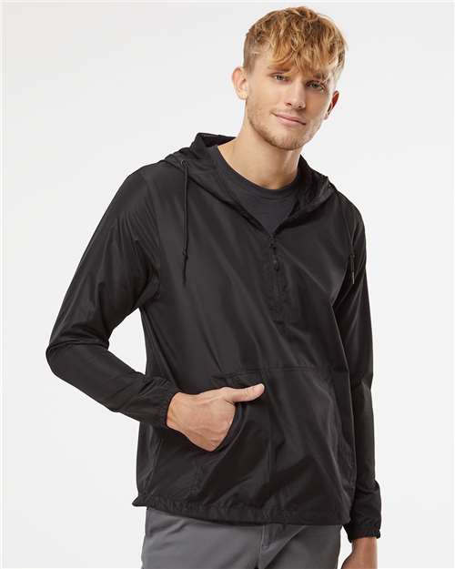 Men's Lightweight Quarter-Zip Windbreaker Pullover Jacket