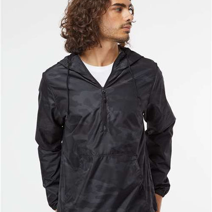 Men's Lightweight Quarter-Zip Windbreaker Pullover Jacket