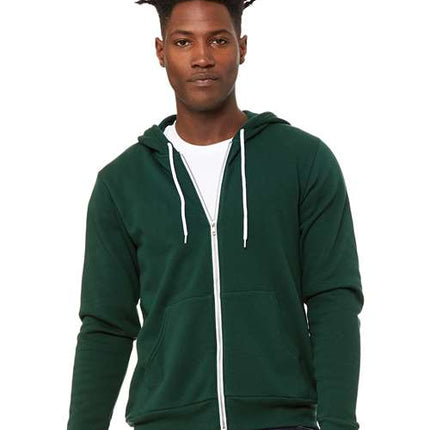 Unisex Sponge Fleece Full-Zip Hoodie Sweatshirt
