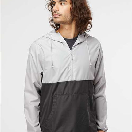 Men's Lightweight Quarter-Zip Windbreaker Pullover Jacket