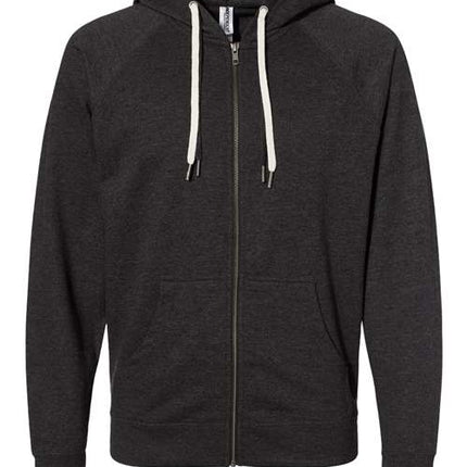Unisex Icon Lightweight Loopback Terry Full-Zip Hooded Sweatshirt