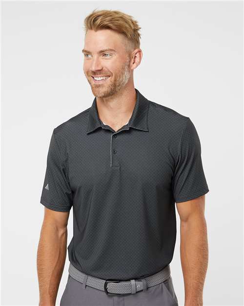 Adidas Men's Diamond Dot Print Polo - A498