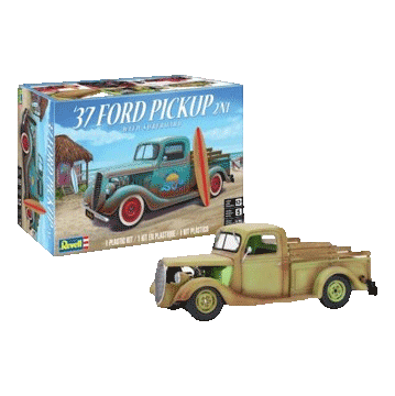 1:25 1937 FORD PICKUP 2N1 w/ Surfboard 85-4516 - Revell RQC Supply Canada an arts and craft store located in Woodstock, Ontario