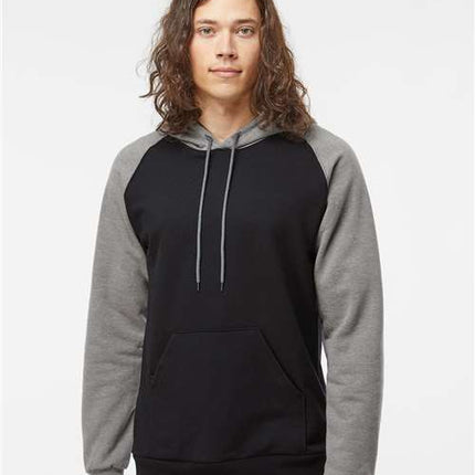 Fleece Raglan Hooded Sweatshirt