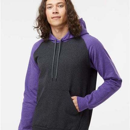 Fleece Raglan Hooded Sweatshirt