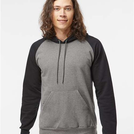 Fleece Raglan Hooded Sweatshirt