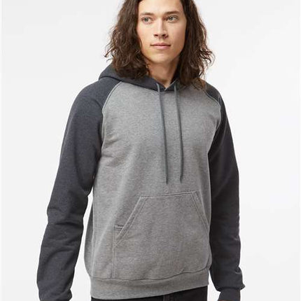 Fleece Raglan Hooded Sweatshirt