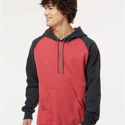 Fleece Raglan Hooded Sweatshirt