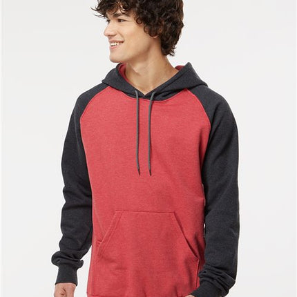 Fleece Raglan Hooded Sweatshirt