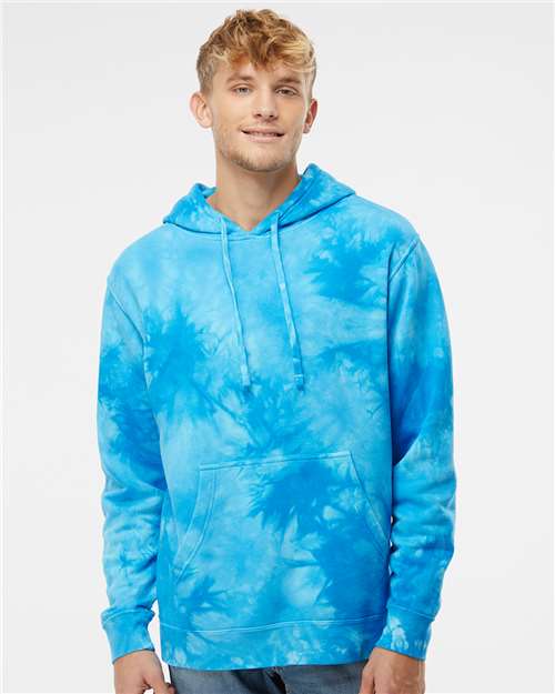 Unisex Midweight Tie-Dyed Hooded Sweatshirt