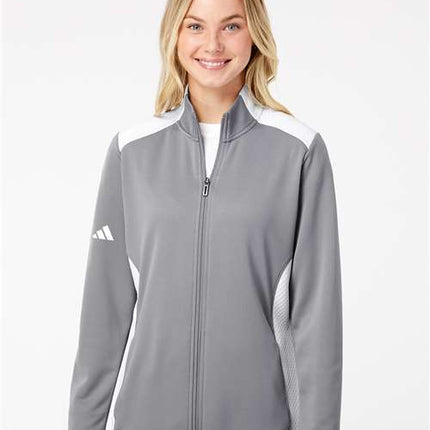 Women's Textured Mixed Media Full-Zip Jacket