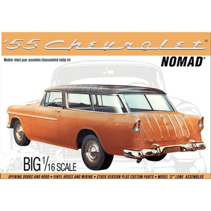 1955 Chevry Nomad Wagon 1/16 Scale 1005 AMT sold by RQC Supply Canada an arts and craft store located in Woodstock, Ontario