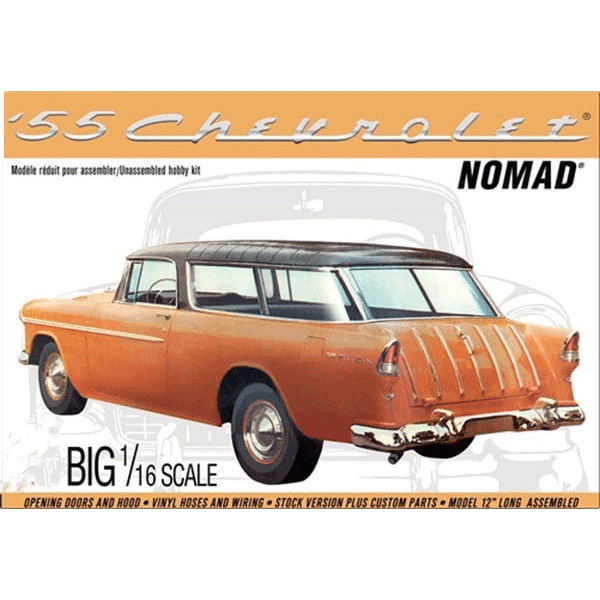 1955 Chevry Nomad Wagon 1/16 Scale 1005 AMT sold by RQC Supply Canada an arts and craft store located in Woodstock, Ontario