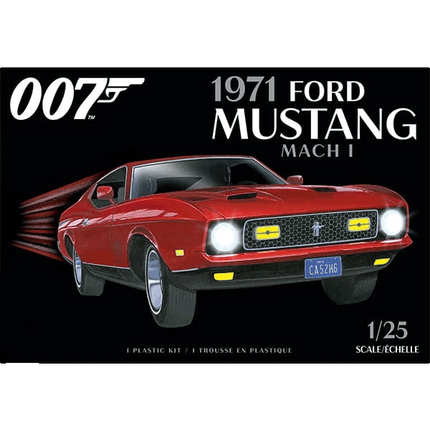 James Bond 1971 Ford Mustang Mac 1 AMT Model Car sold by RQC Supply Canada an arts and craft store located in Woodstock, Ontario