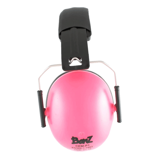 Baby Banz Hearing Protector Ear Muffs for kids 2 + years of age sold by RQC Supply Canada an arts and craft store and much more located in Woodstock, Ontario showing pink colour