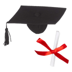 Graduation Cap and Scroll