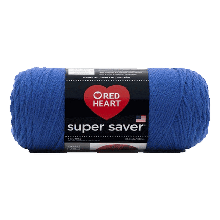 Blue Colour Red Heart Super Saver Yarn sold by RQC Supply Canada an arts and craft store located in Woodstock, Ontario
