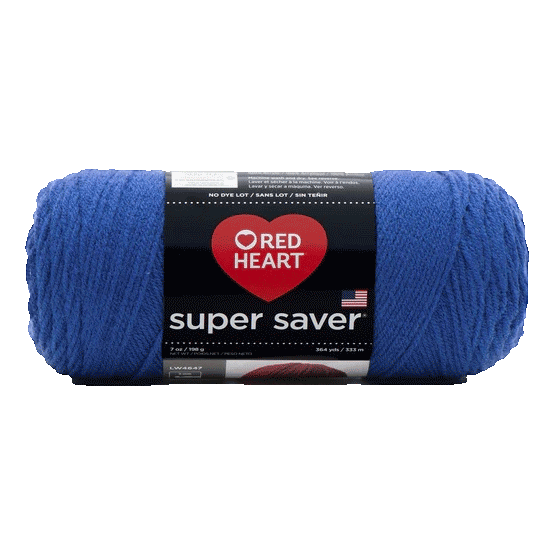 Blue Colour Red Heart Super Saver Yarn sold by RQC Supply Canada an arts and craft store located in Woodstock, Ontario