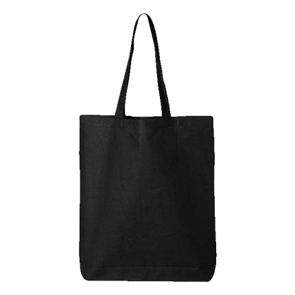 Cotton Canvas Tote sold by RQC Supply Canada an arts and craft store located in Woodstock, Ontario showing Black Colour